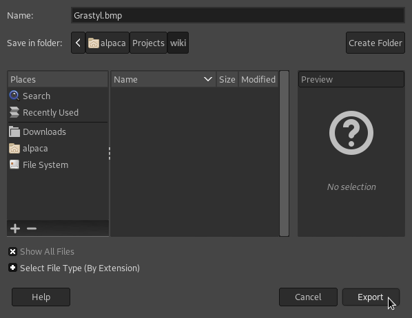 File:Gimp export bmp.png